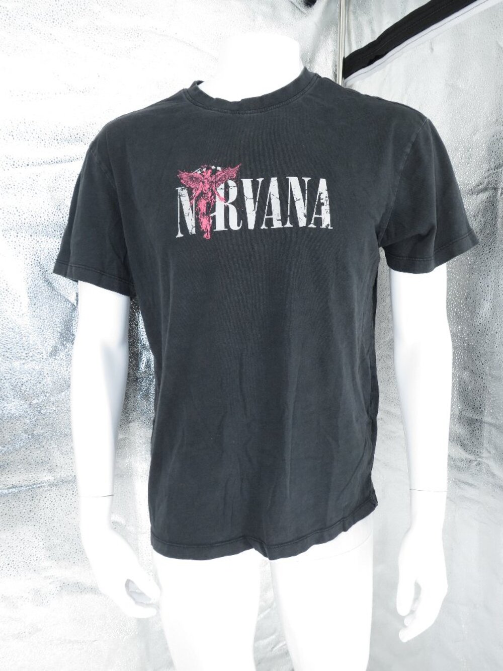 Nirvana Band Tee Black XS Vintage Grunge Graphic Shirt Rare Music Merch